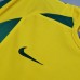 Brazil 2002 World Cup Home Yellow Soccer Jersey